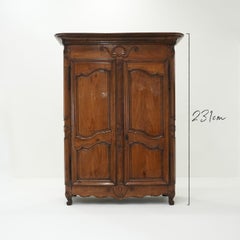 18th Century Louis XV Walnut Armoire