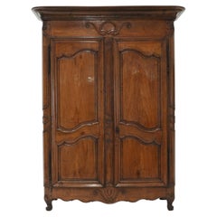 18th Century Louis XV Walnut Armoire