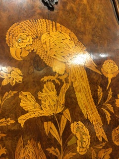 18th Century Louis XV Walnut Inlaid Dutch Trumeau Armoires 1750