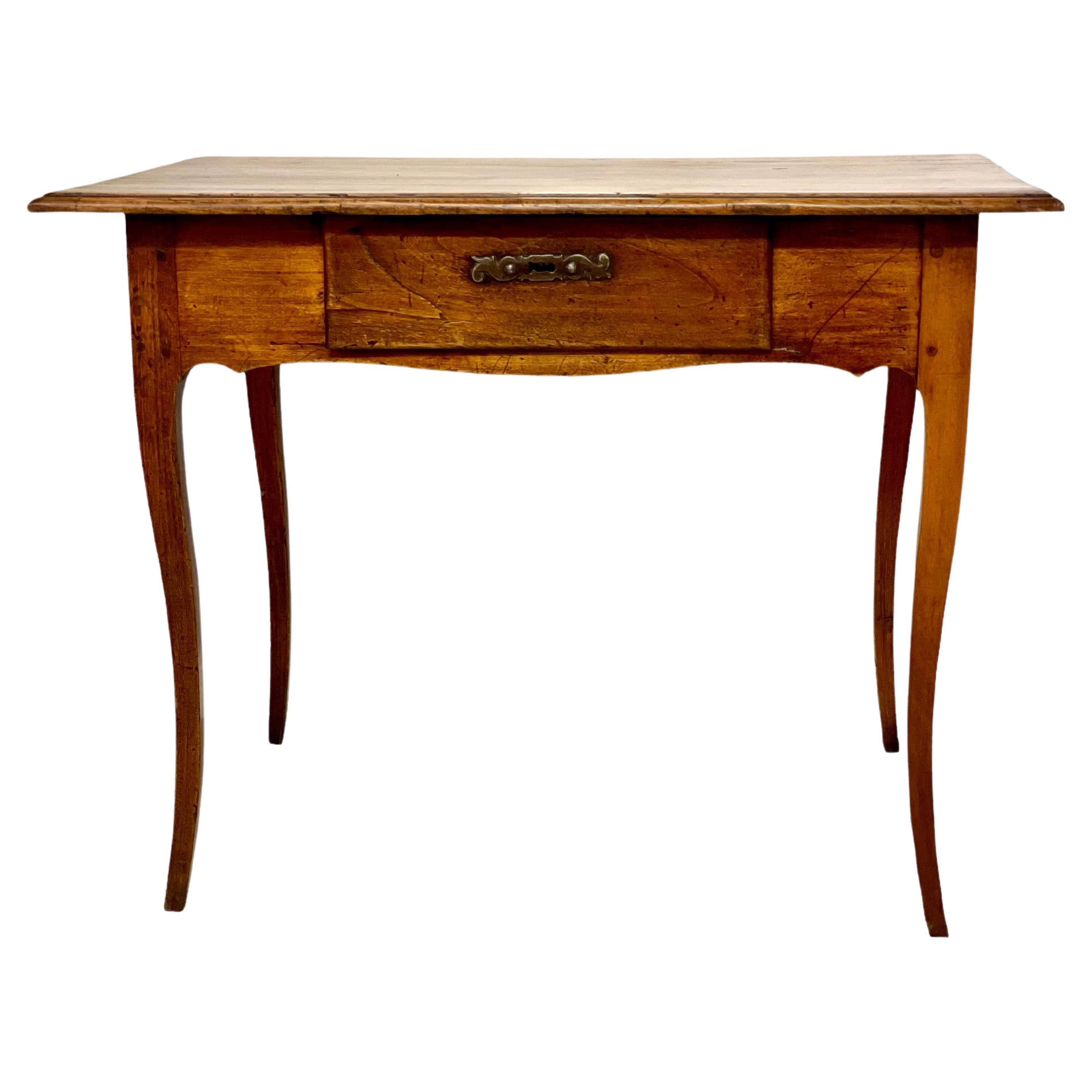 18th Century Louis XV Walnut Table or Ladies Desk For Sale