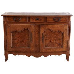 18th Century Louis XV Walnut Vaisselier Buffet Sideboard