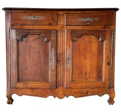 18th Century Louis XV Walnut Wood Buffet from Provence, France