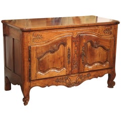 18th Century Louis XV Walnut Wood Buffet from Provence, France
