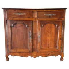 18th Century Louis XV Walnut Wood Buffet from Provence, France