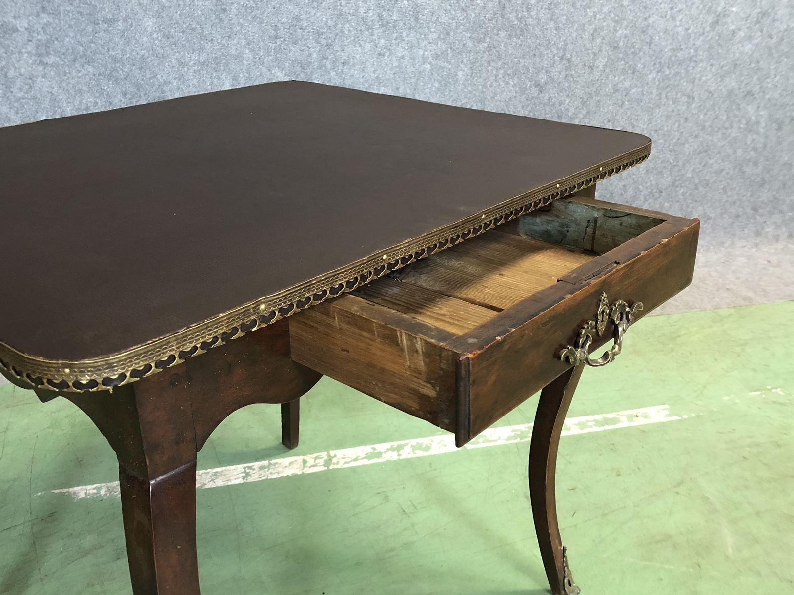 18th century Louis XV walnut writing table.