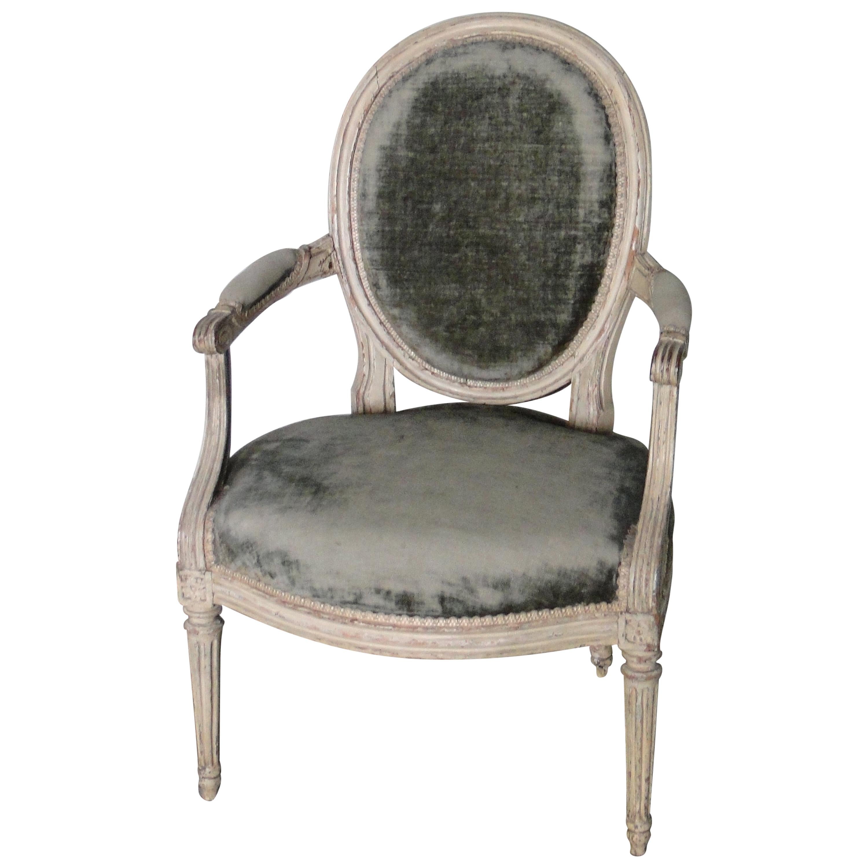 18th Century Louis XVI Armchair  For Sale