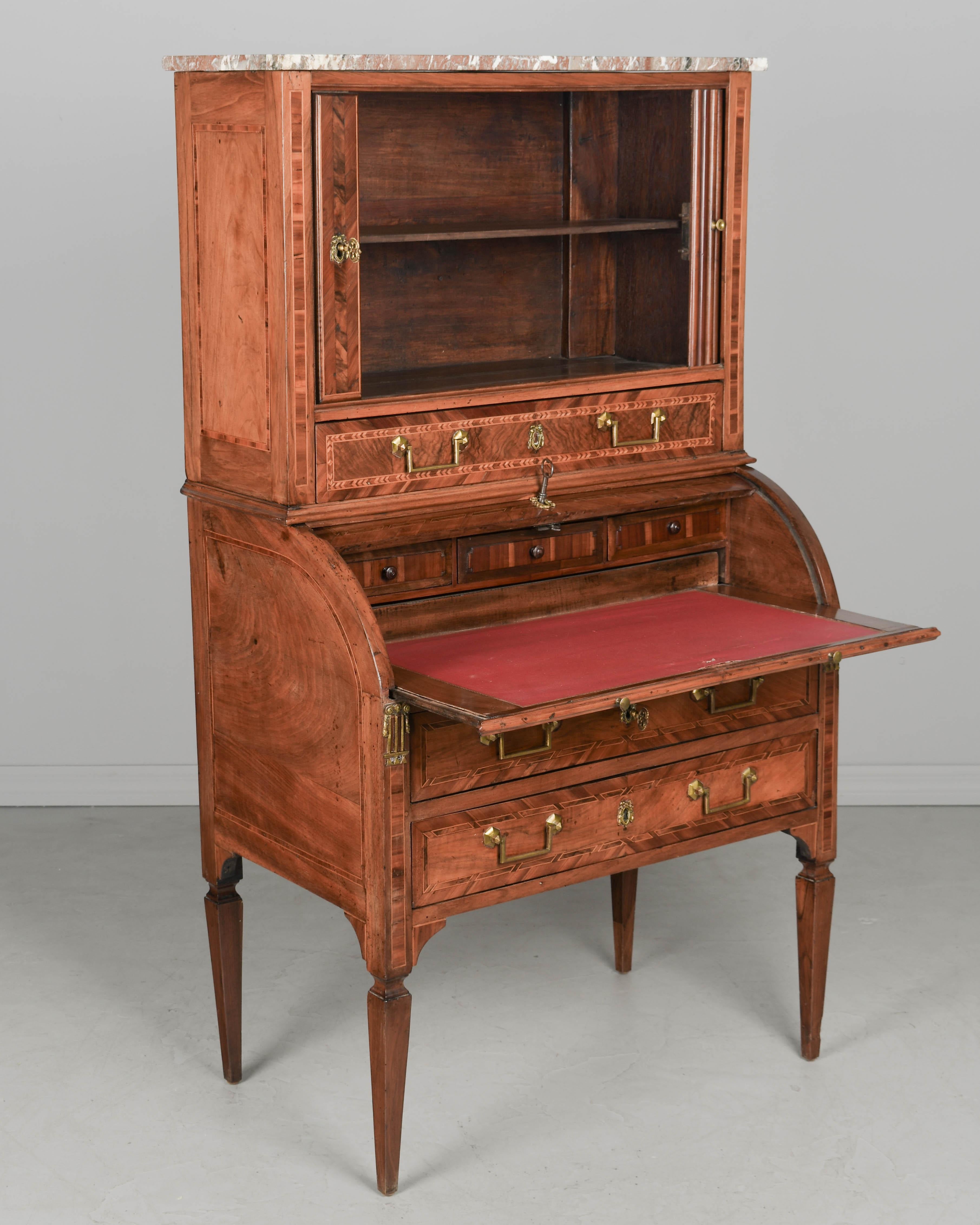 18. Jahrhundert Louis XVI Bureau à Cylindre oder Roll-Top-Schreibtisch (Französisch) im Angebot
