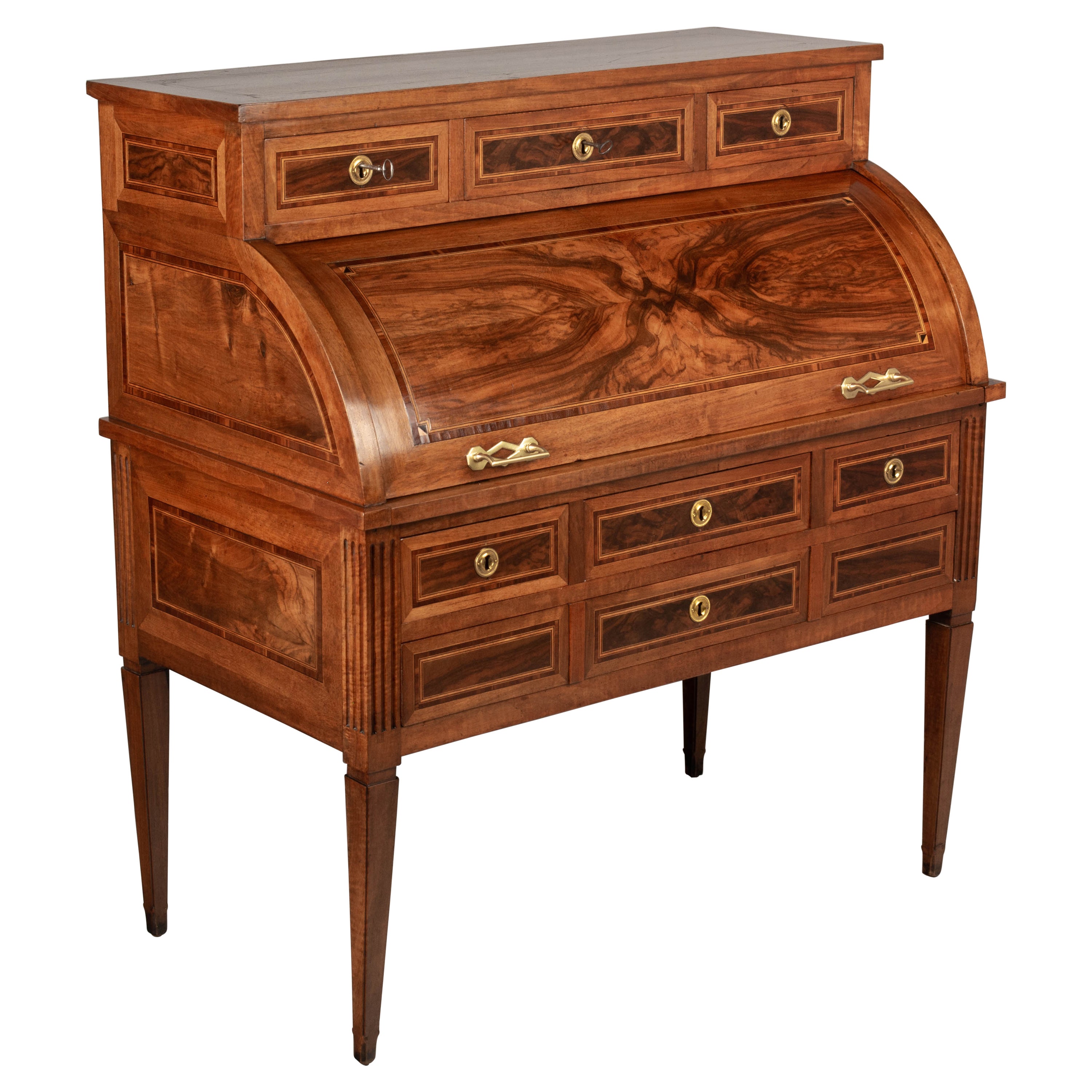 18th Century Louis XVI Bureau à Cylindre or Roll Top Desk
