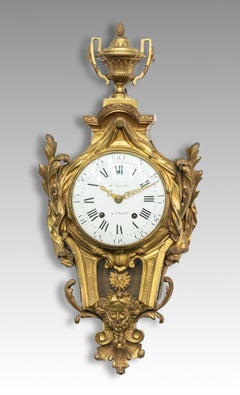 18th Century Louis XVI Cartel Clock By Le Nepveu