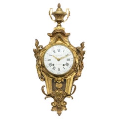Antique 18th Century Louis XVI Cartel Clock By Le Nepveu