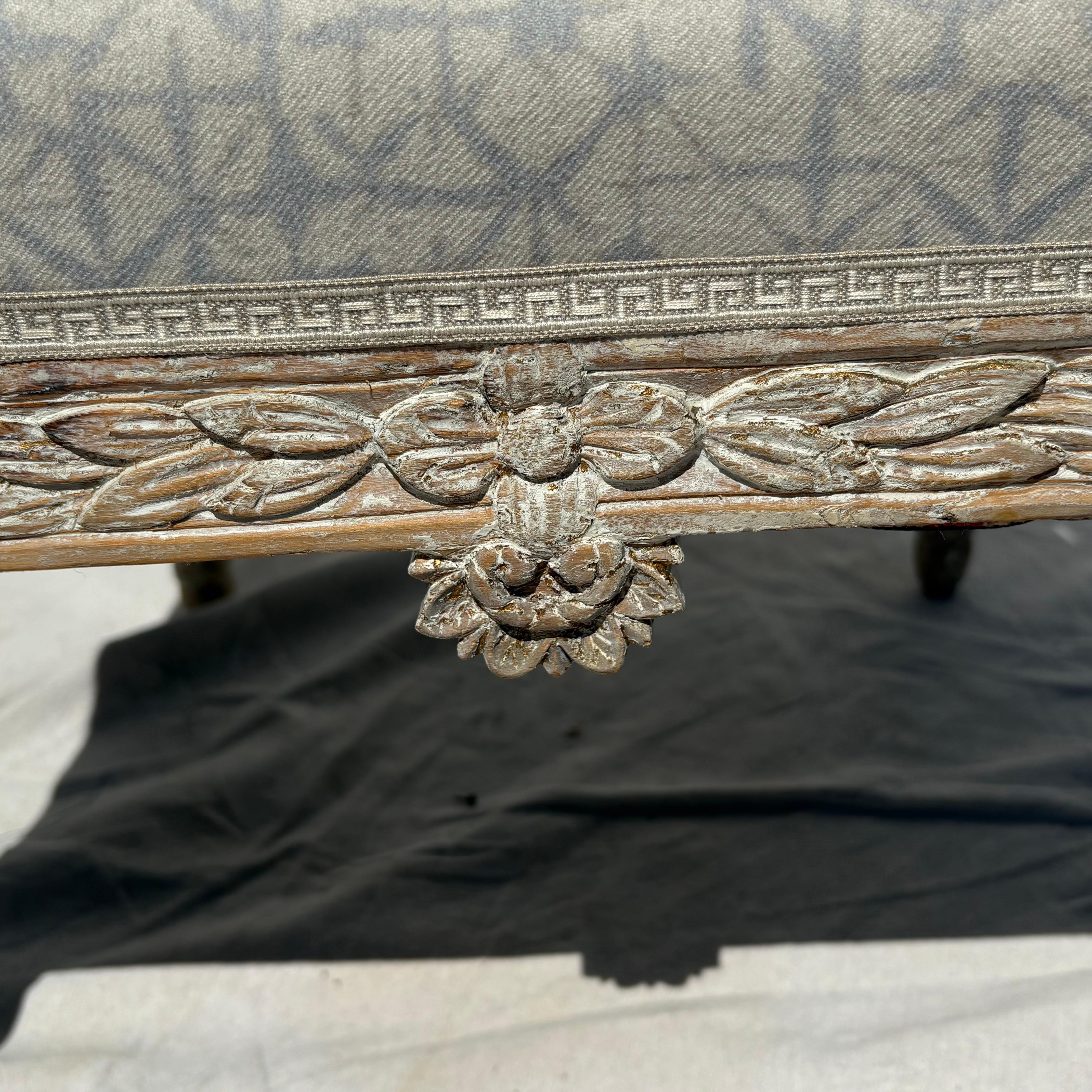 18th Century Louis XVI Carved Fauteuil For Sale 3