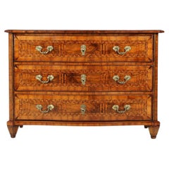 18th Century Louis XVI Chest Of Drawers, Walnut with Marquetry, Germany, c. 1780
