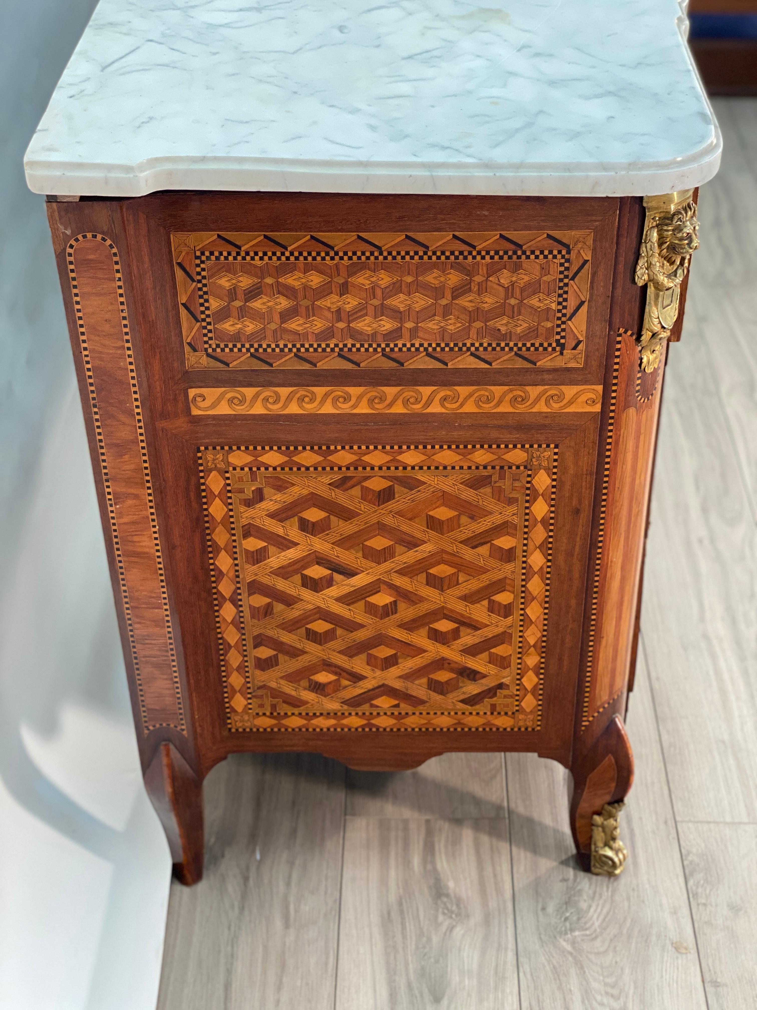 18th Century Louis XVI Commode Signed T.C. For Sale 10