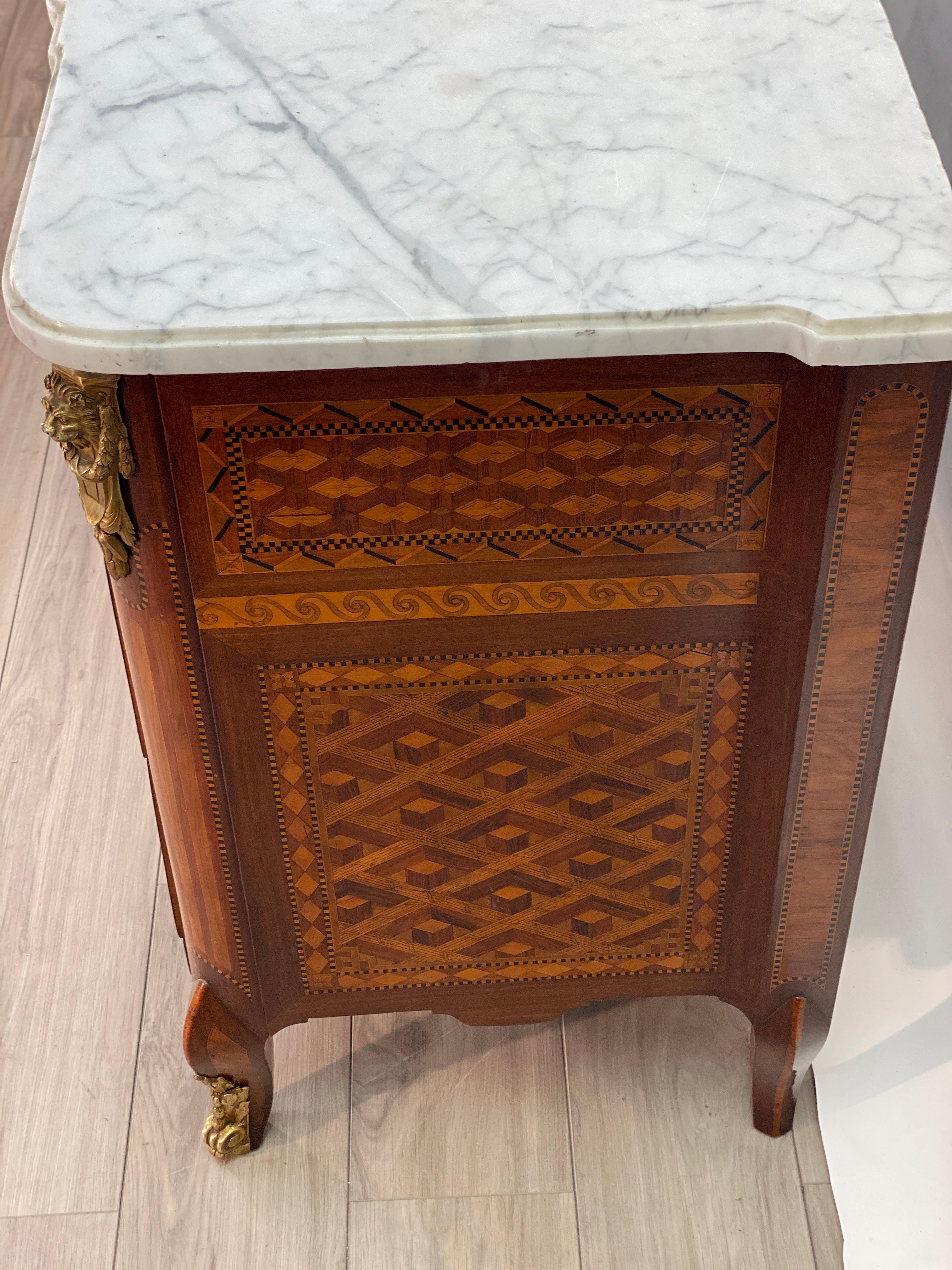 18th Century Louis XVI Commode Signed T.C. For Sale 11