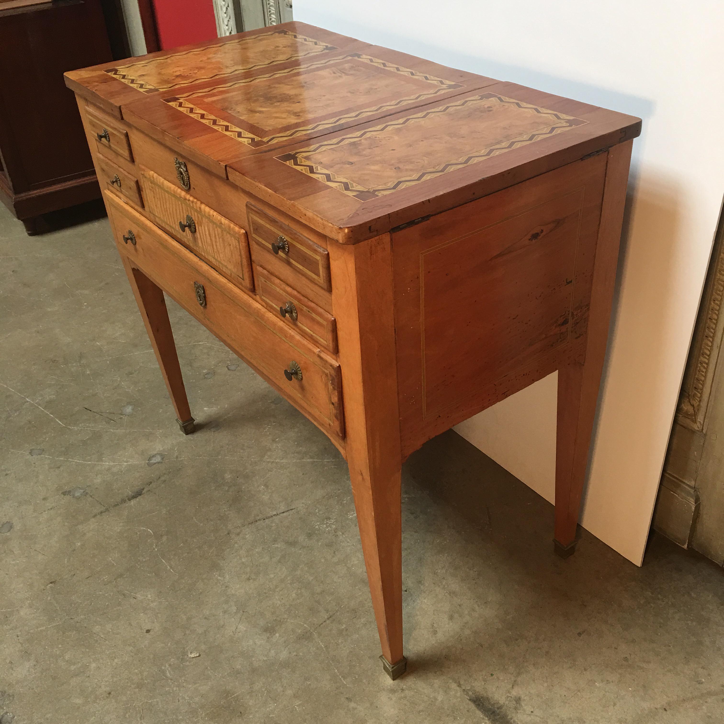 French 18th Century Louis XVI Dressing Table, Coiffeuse