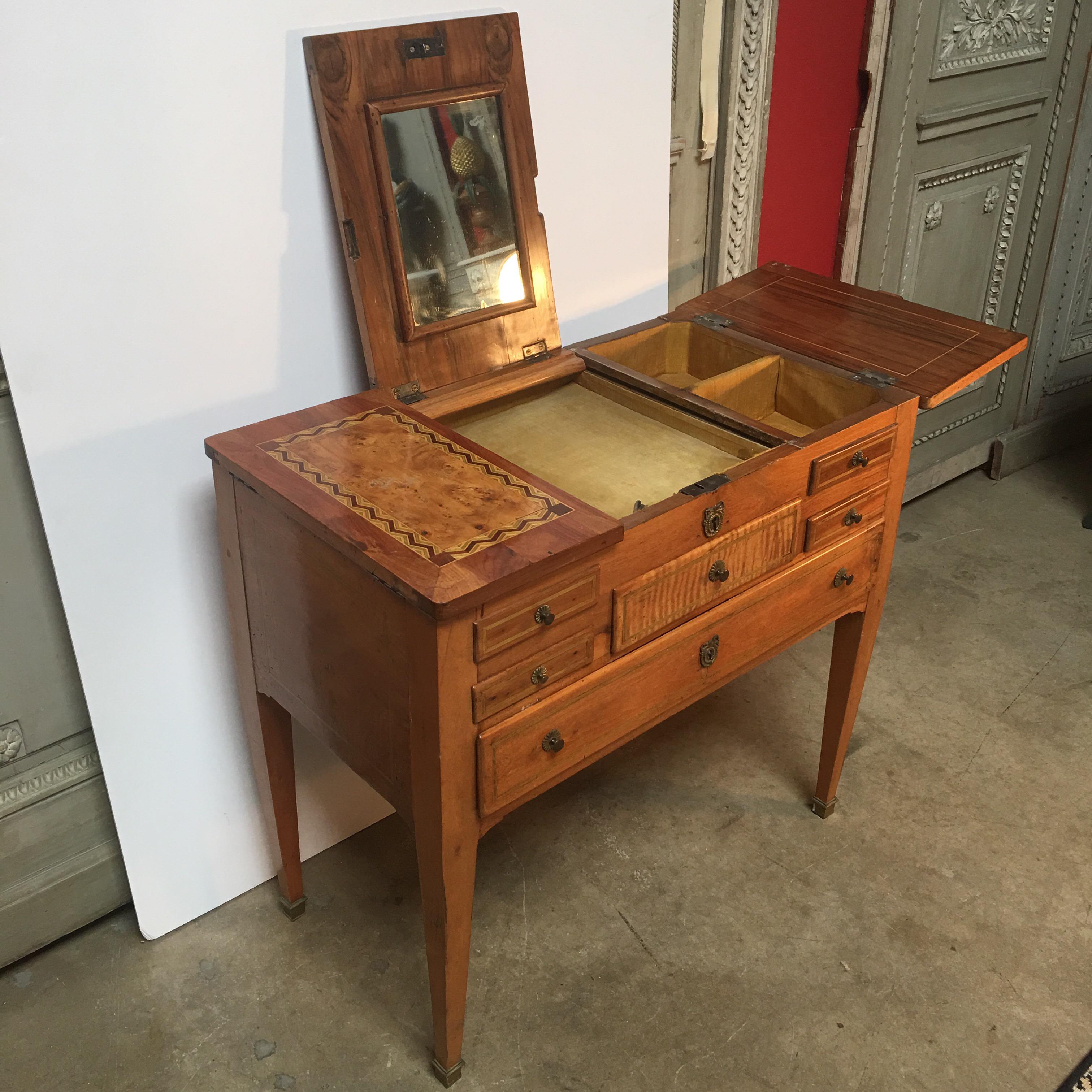 18th Century Louis XVI Dressing Table, Coiffeuse 4