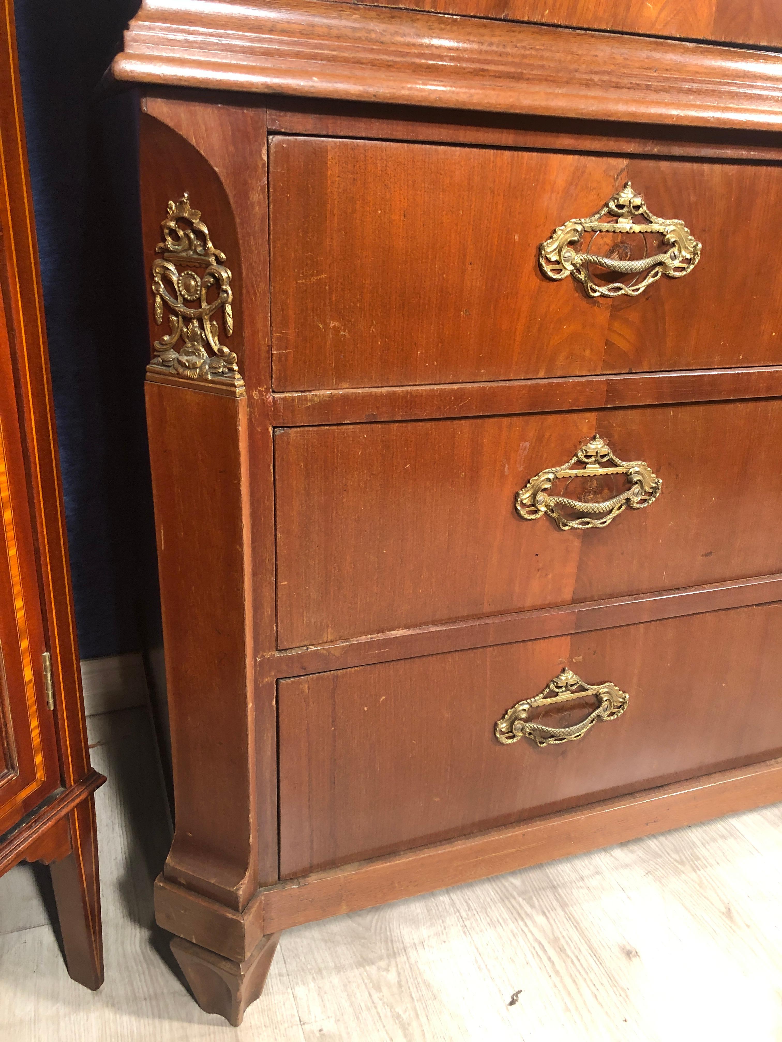 18th Century Louis XVI Dutch Mahogany Wardrobes Credenzas 1790 In Good Condition In Roma, RM