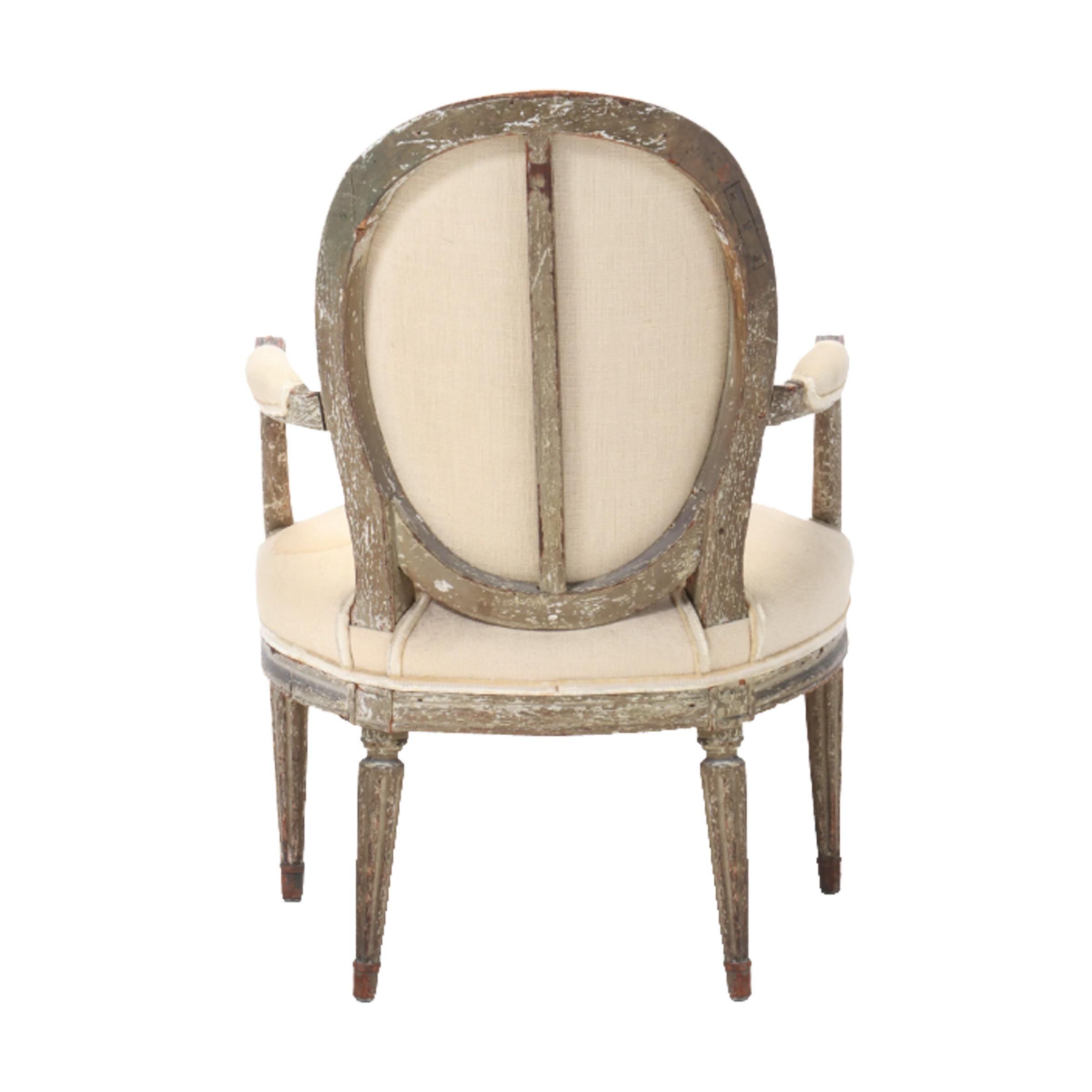 18th Century French Louis XVI Fauteuil 4
