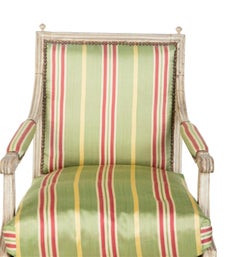 18th Century Louis XVI Fauteuil in Original Painted Finish