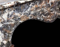 18th Century, Louis XVI Fireplace Mantel in Rare Rouge Royal Marble