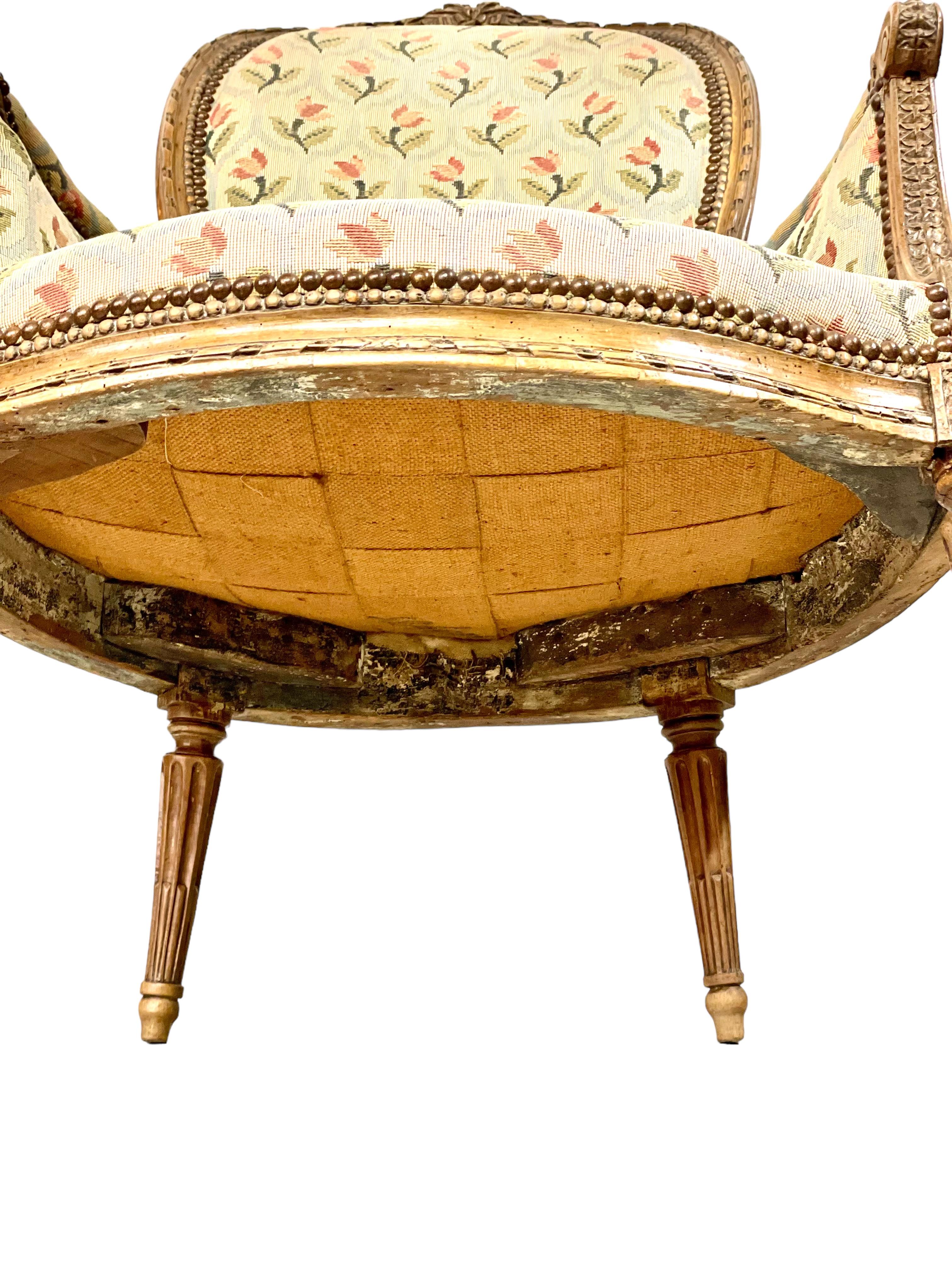 18th Century French Oak Bergere Chair  For Sale 10