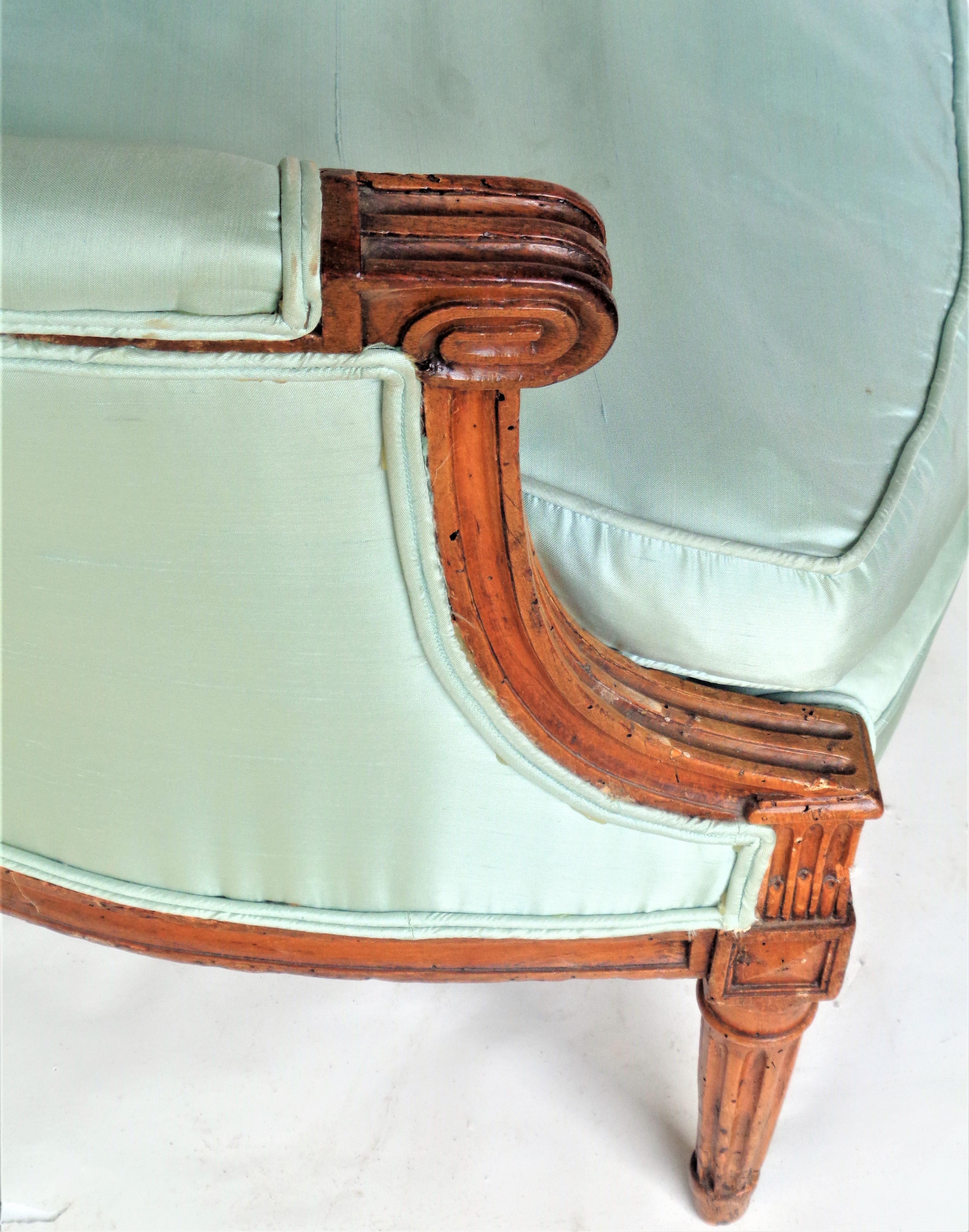 18th Century Louis XVI Fruitwood Marquise / Bergere   5