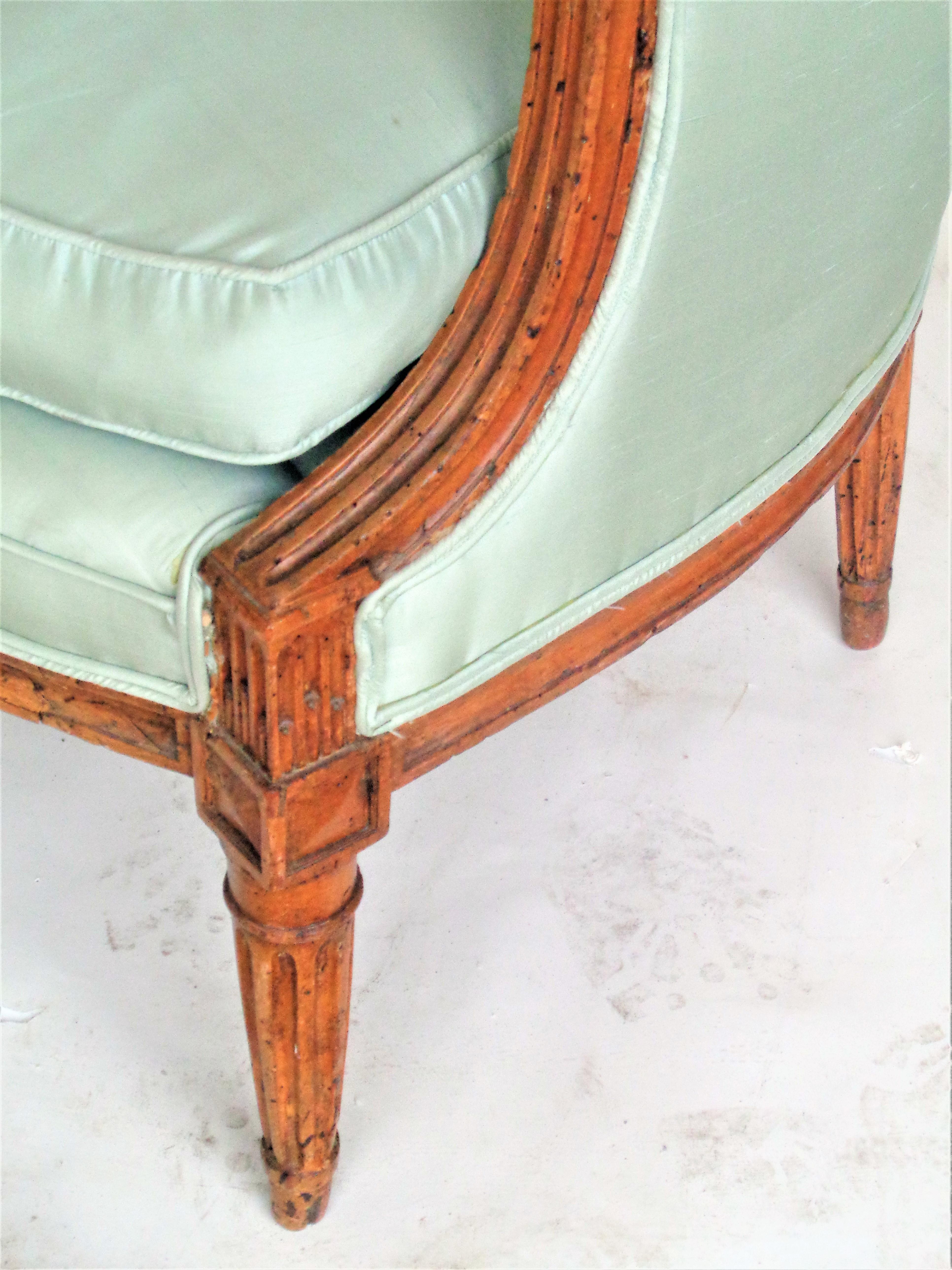 18th Century Louis XVI Fruitwood Marquise / Bergere   12
