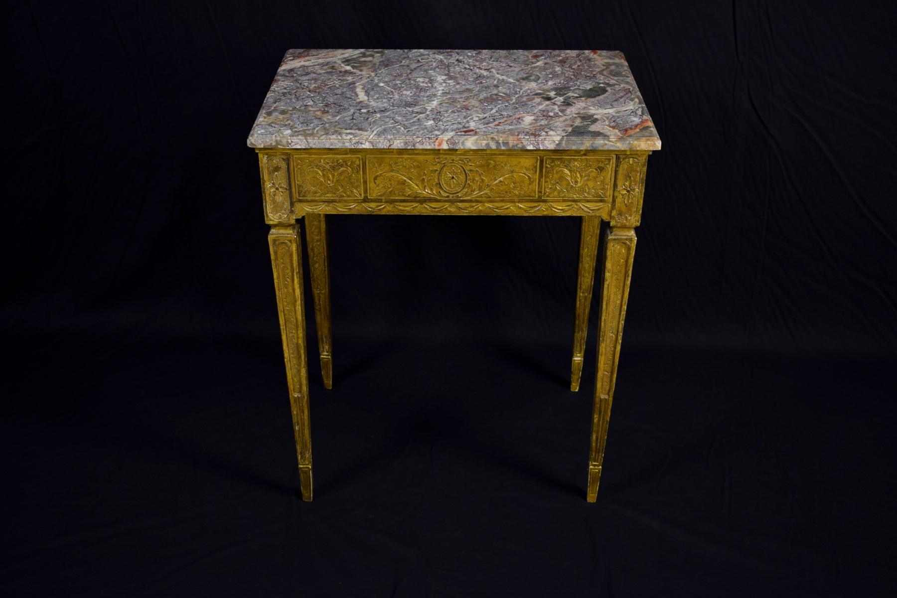 18th Century Louis XVI Giltwood Center Table For Sale 6