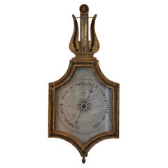 18th Century Louis XVI Giltwood Barometer