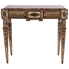 18th Century Louis XVI Giltwood Console with Marble Top