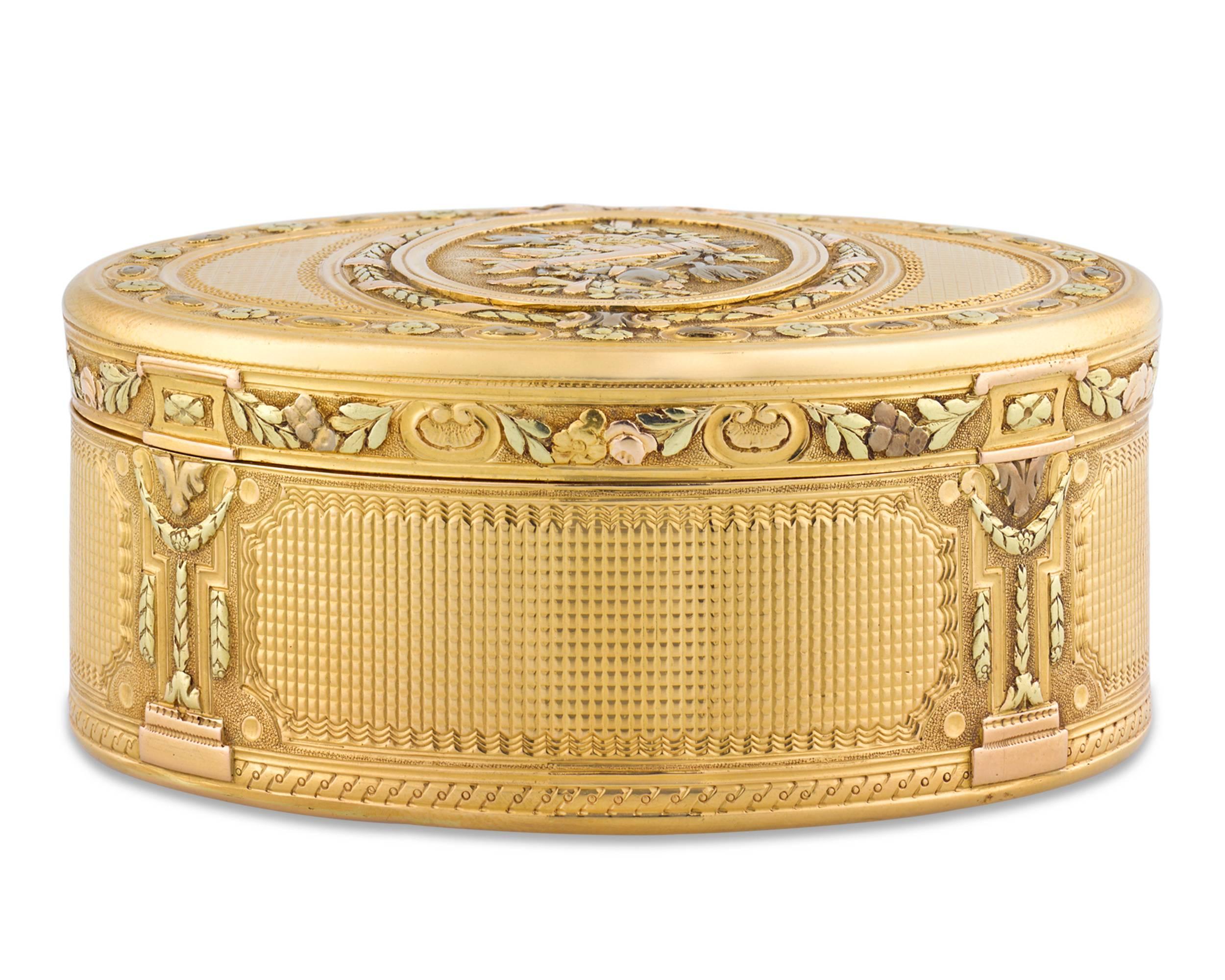 French 18th Century Louis XVI Gold Snuff Box