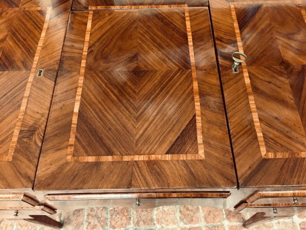 18th Century Louis XVI Italian Marquetry Dressing Table Lift Top Vanity Table 6