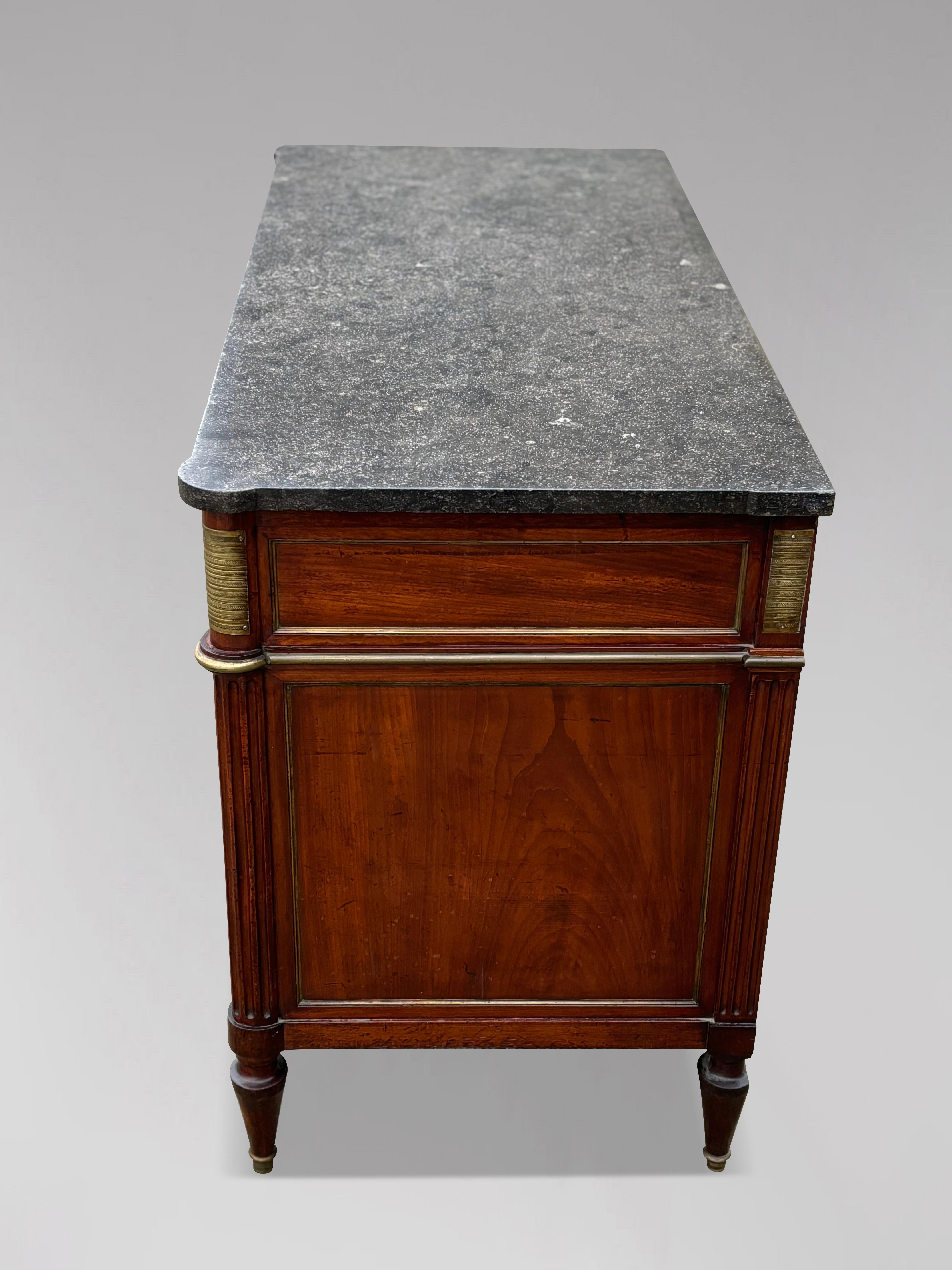 18th Century Louis XVI Mahogany Commode 6