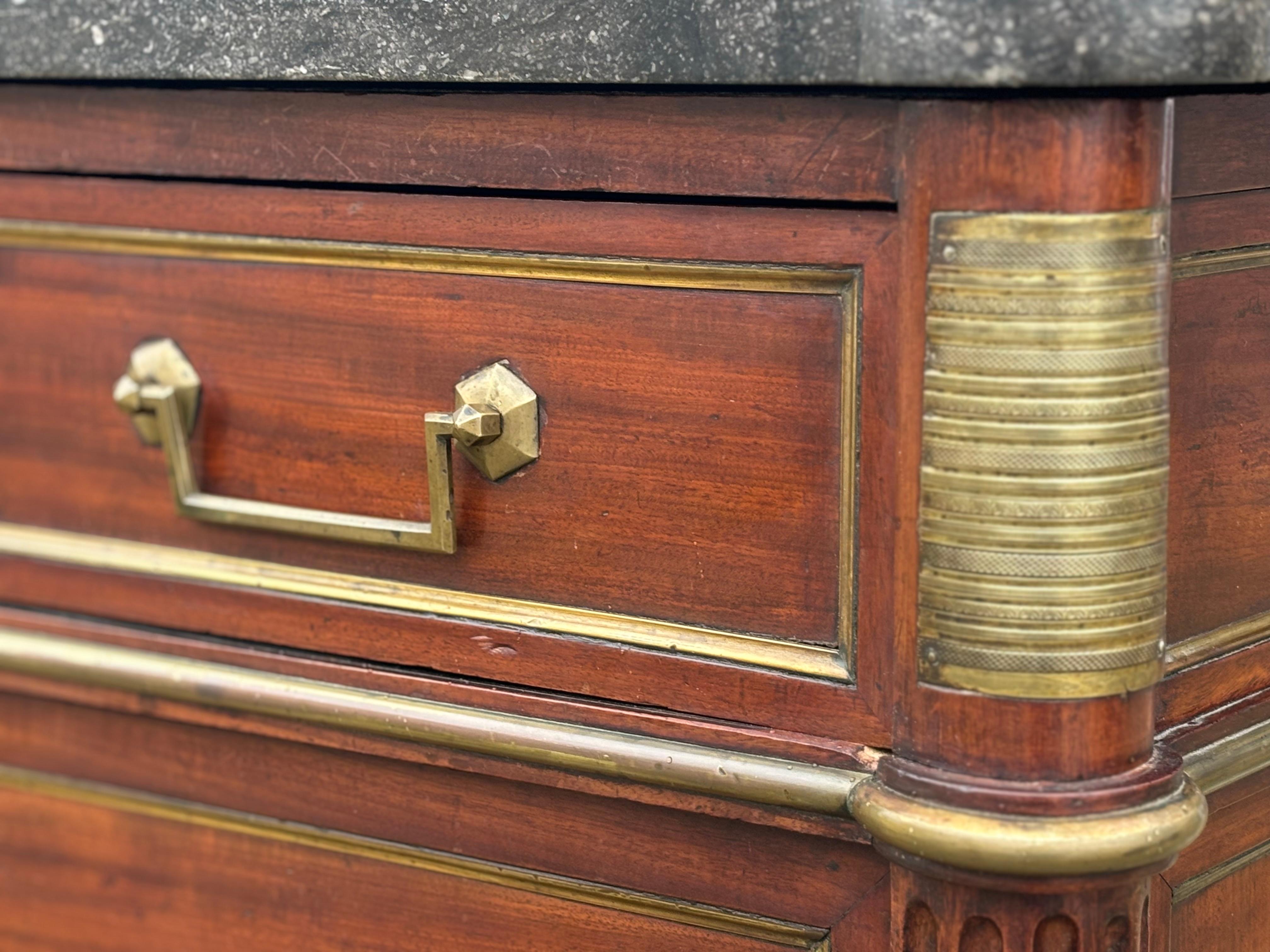 18th Century Louis XVI Mahogany Commode 1