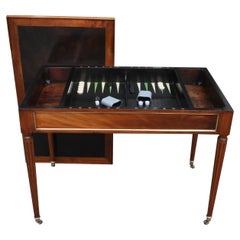 18th Century Louis XVI Mahogany Game or Tric-Trac Table