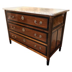 18th Century Louis XVI Marble-Top Chest of Drawers