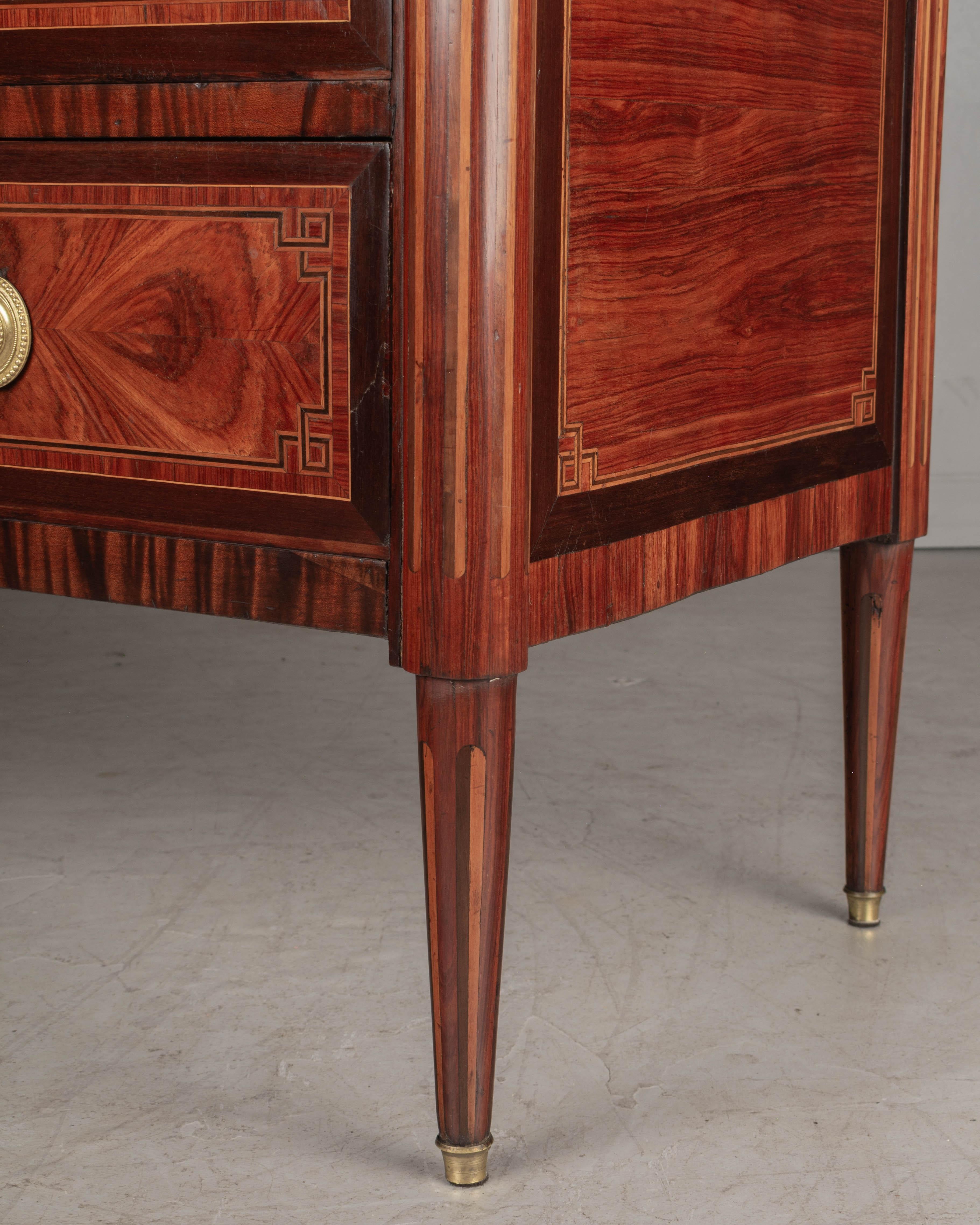 18th Century Louis XVI Marquetry Commode,  Stamped Jean-Baptiste Lependu For Sale 2