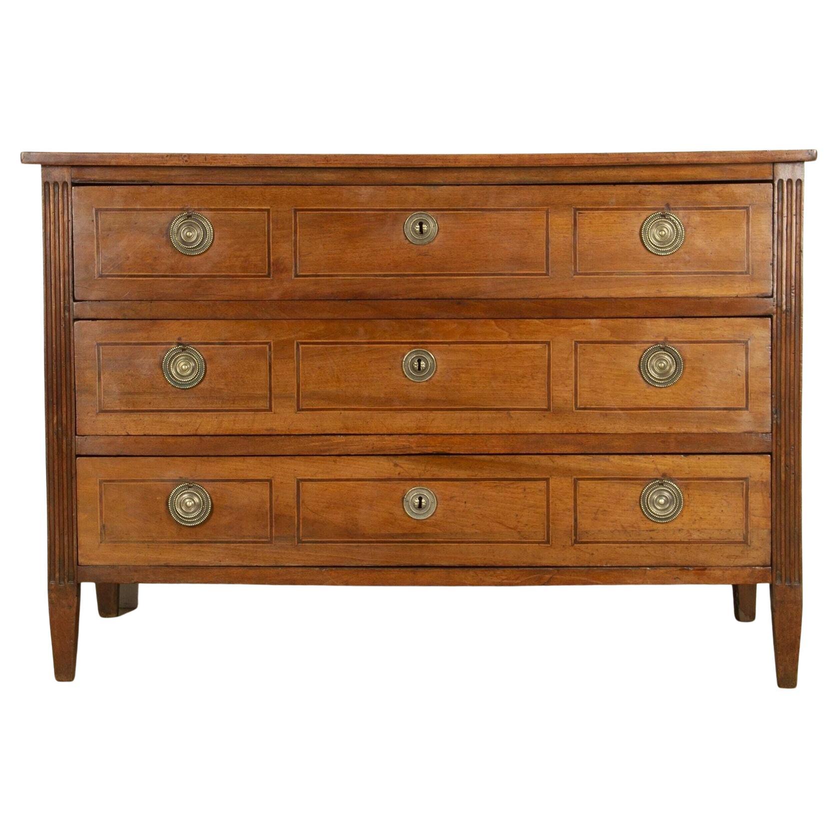 18th Century Louis XVI Parquetry Commode For Sale