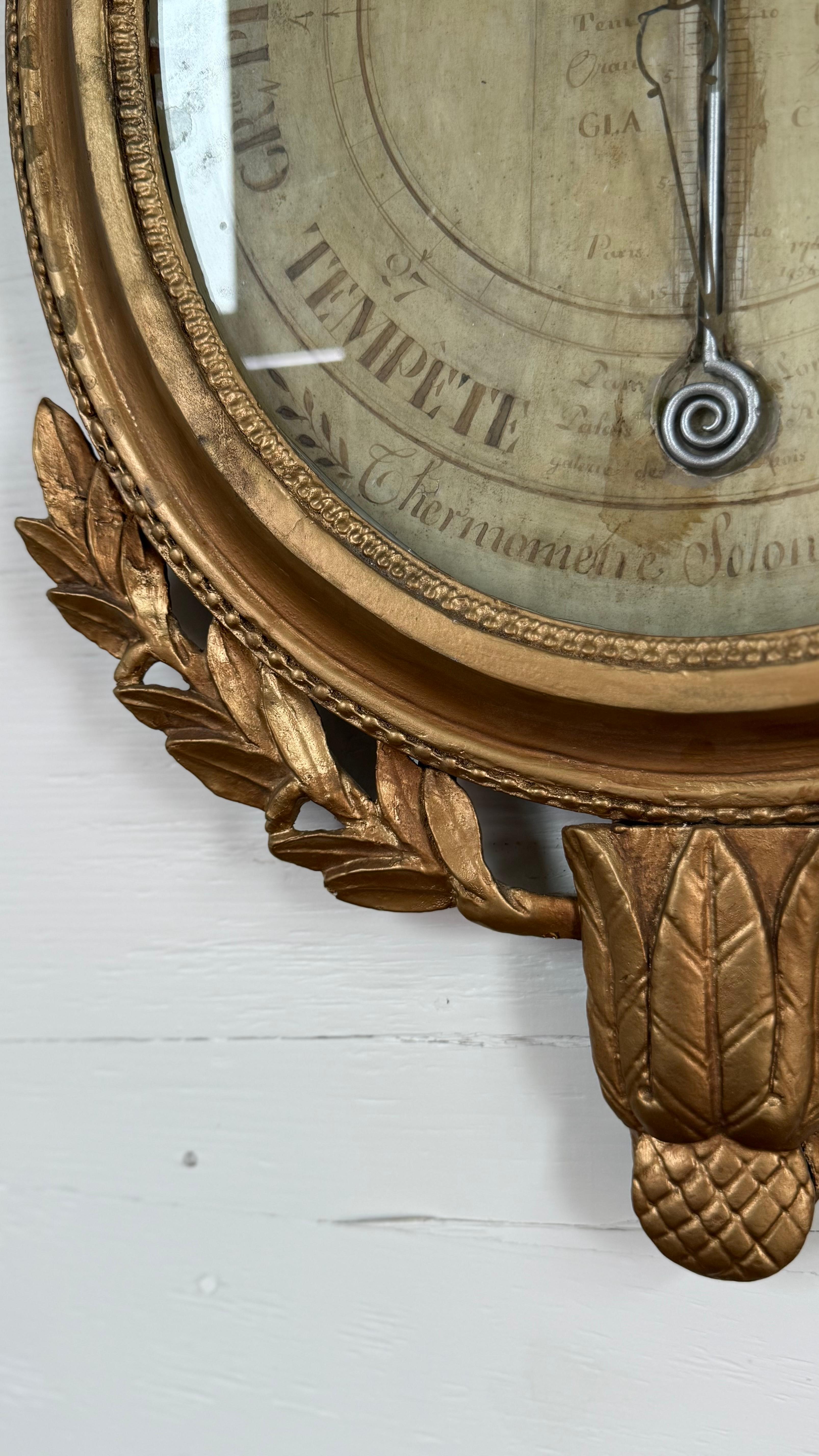 Français Baromètre français ancien d'époque Louis XVI du 18ème siècle en vente