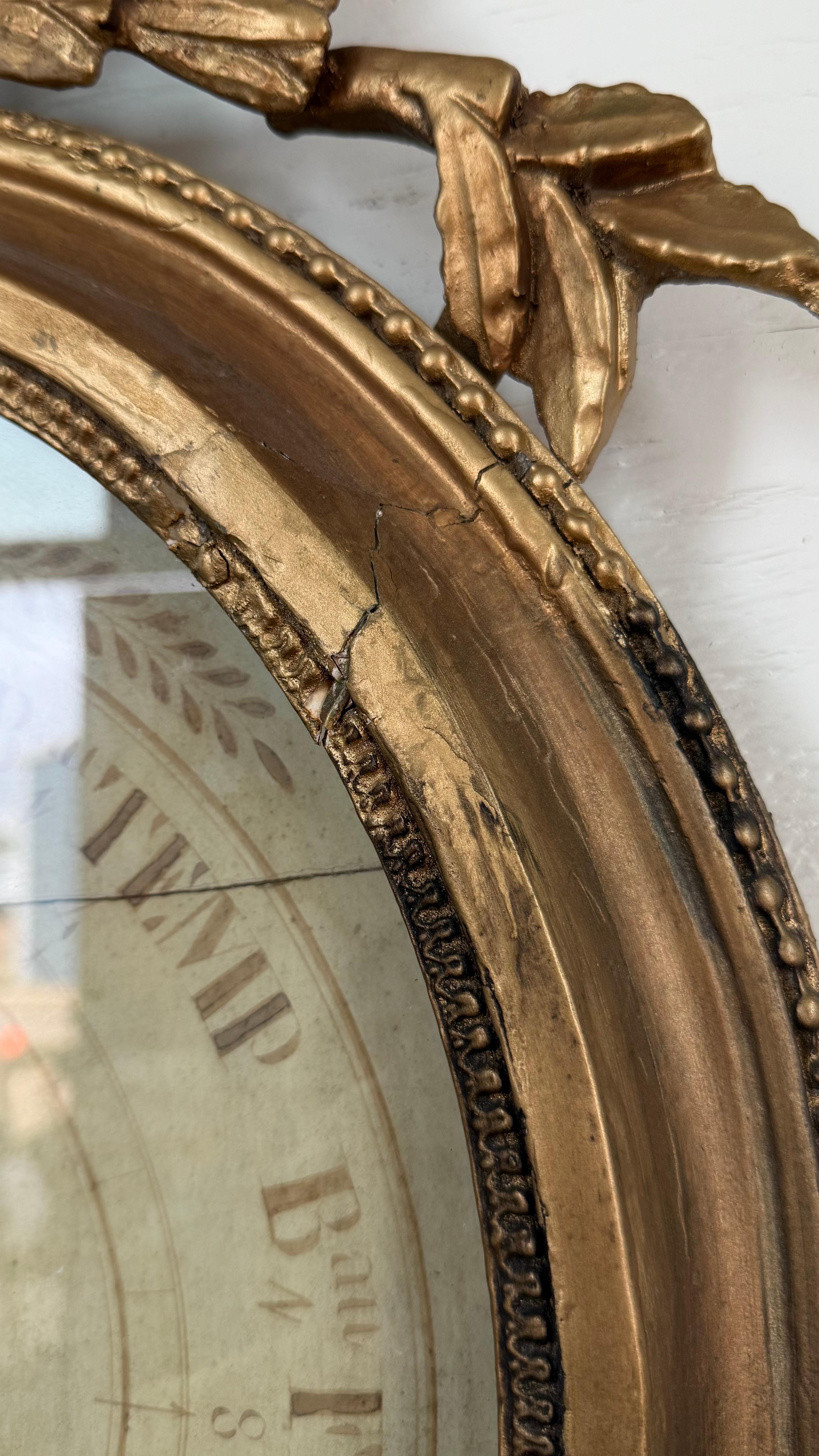 Baromètre français ancien d'époque Louis XVI du 18ème siècle Bon état - En vente à Atlanta, GA