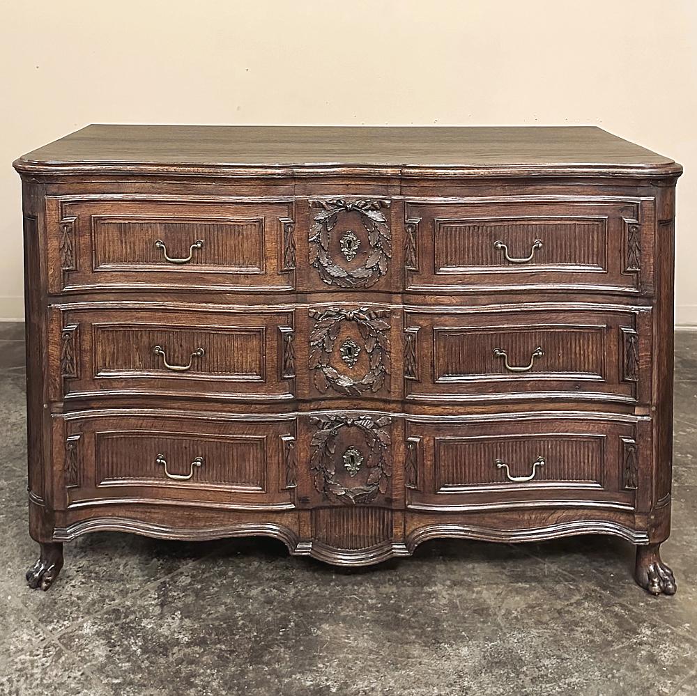 Hand-Carved 18th Century Louis XVI Period Commode ~ Chest of Drawers For Sale