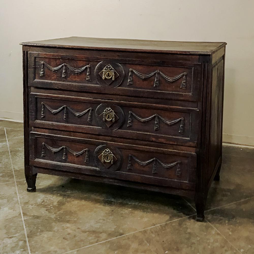 Hand-Crafted 18th Century Louis XVI Period Country French Commode