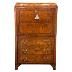 18th Century Louis XVI Period Inlaid Woods Secretaire