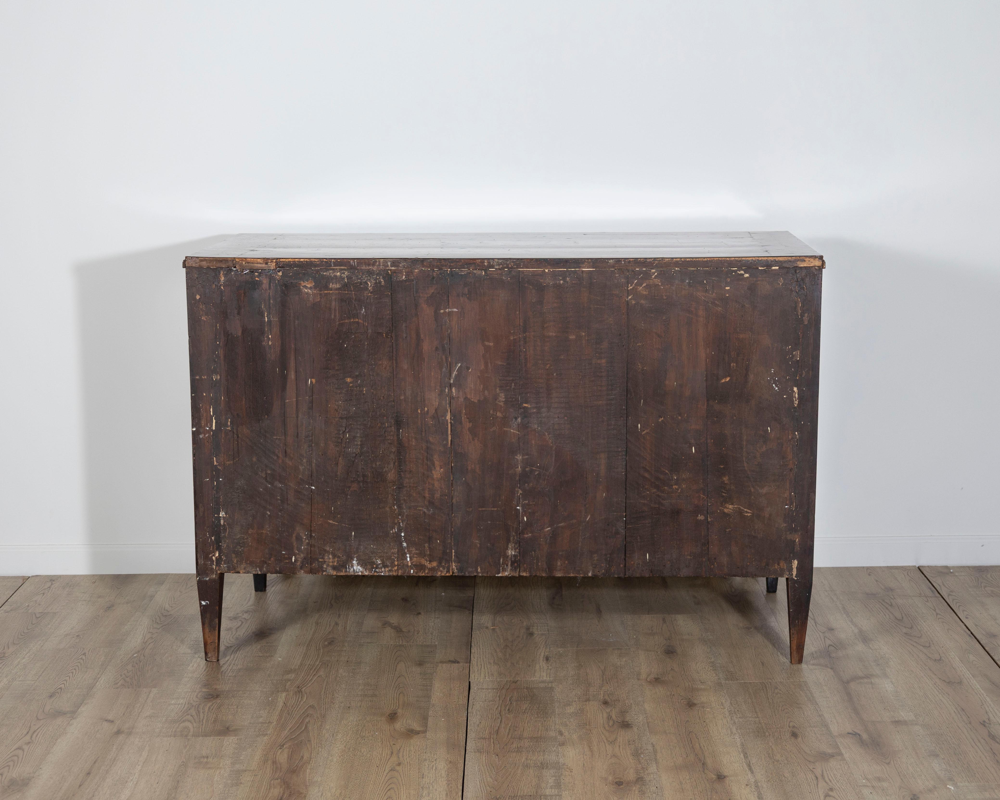 18th Century Louis XVI Period Italian Inlaid Sideboard in Walnut and Mixed Woods For Sale 3