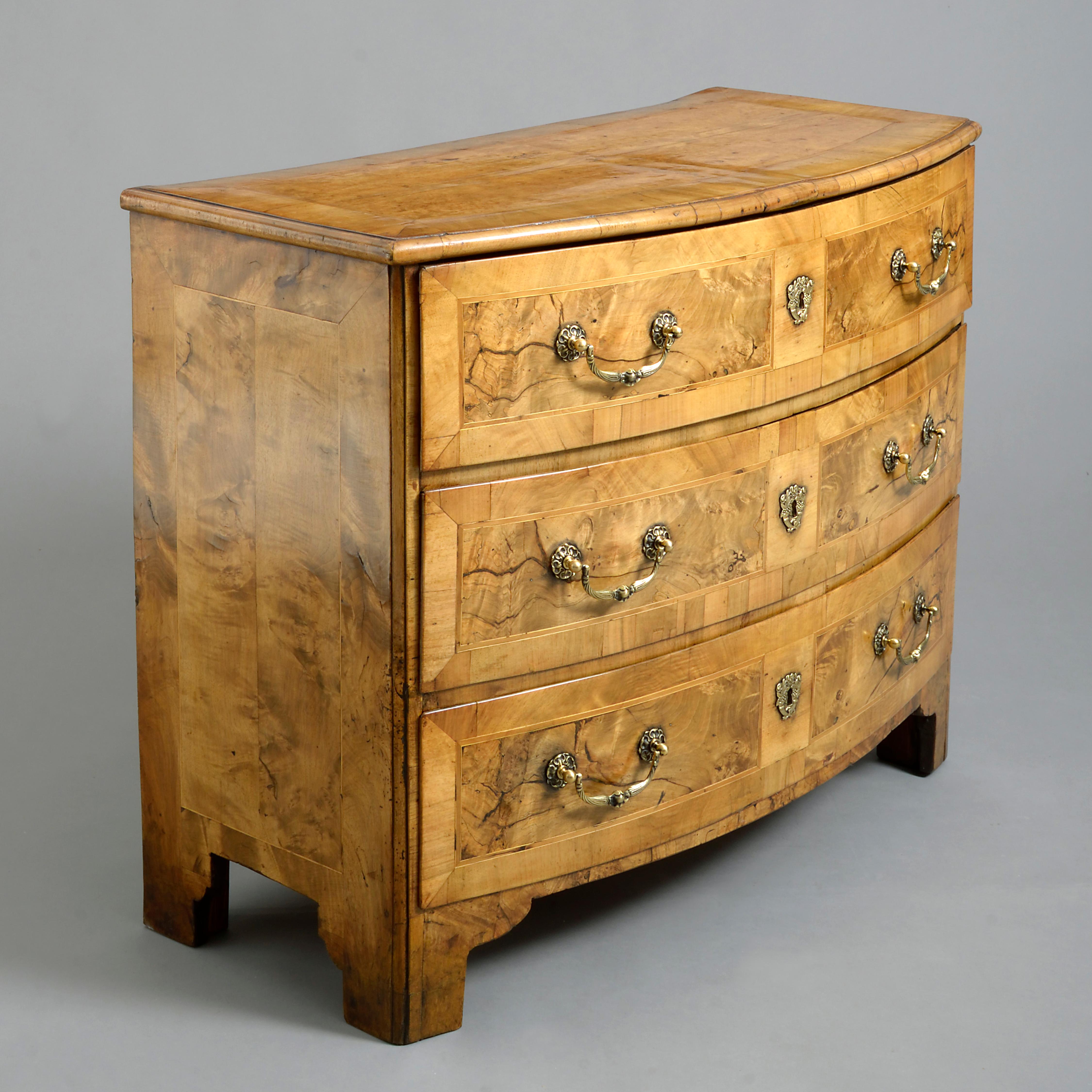 Cross-Banded 18th Century Louis XVI Period Walnut Commode