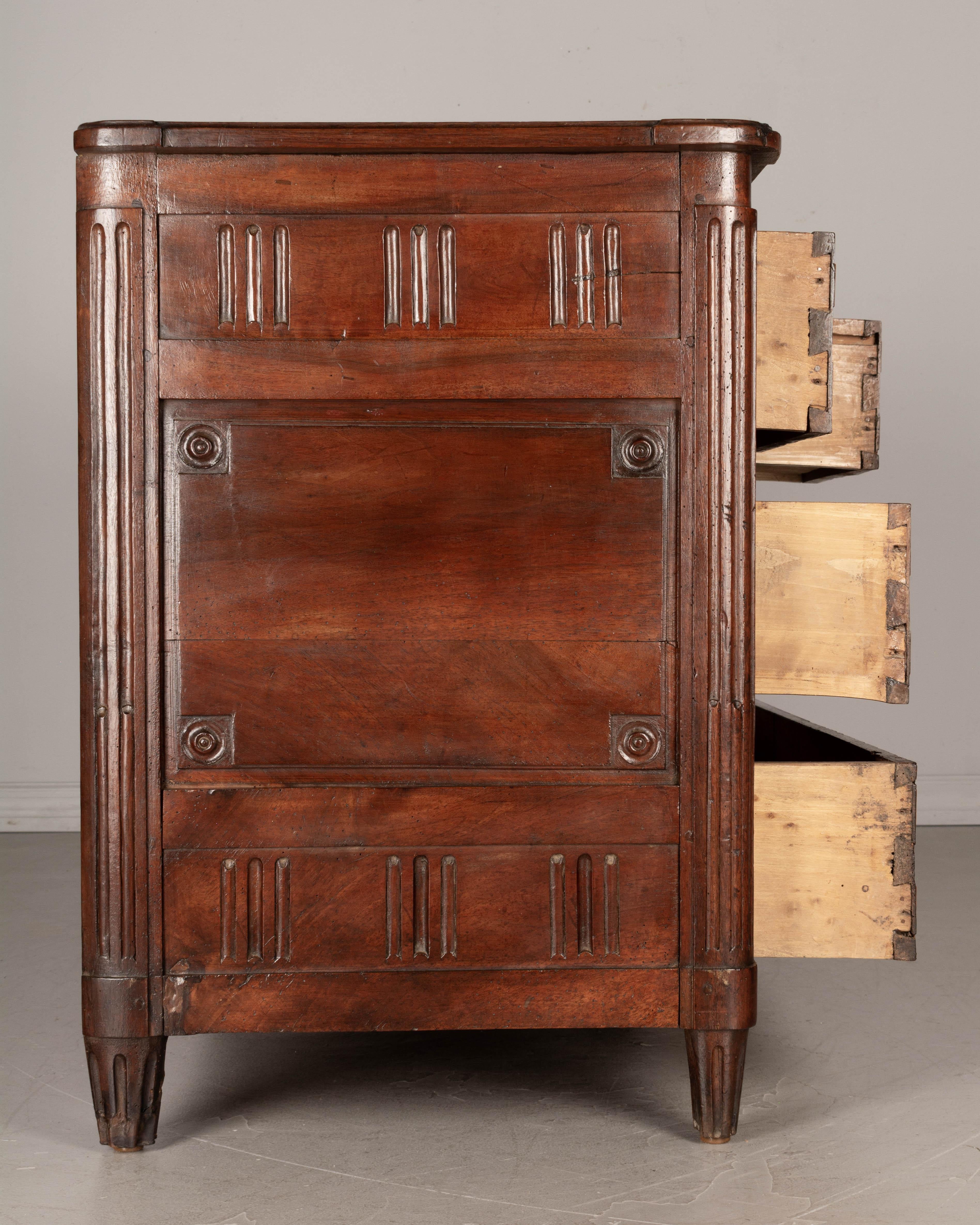 18th Century Louis XVI Period Walnut Commode For Sale 1