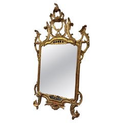18th Century Louis XVI Rococo Giltwood Mirror