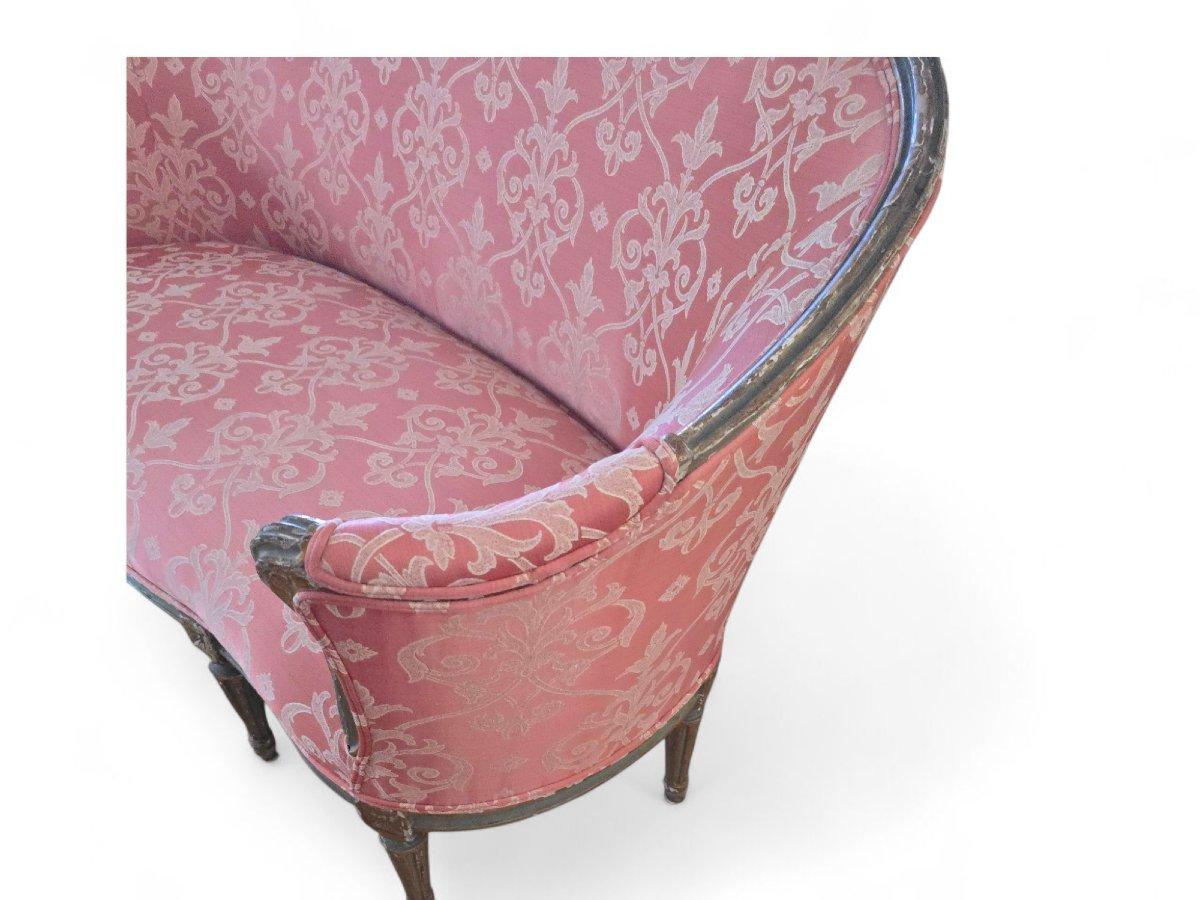 18th Century Louis XVI Sofa – Carved and Gilded Wood, Original Joinery in vendita 2