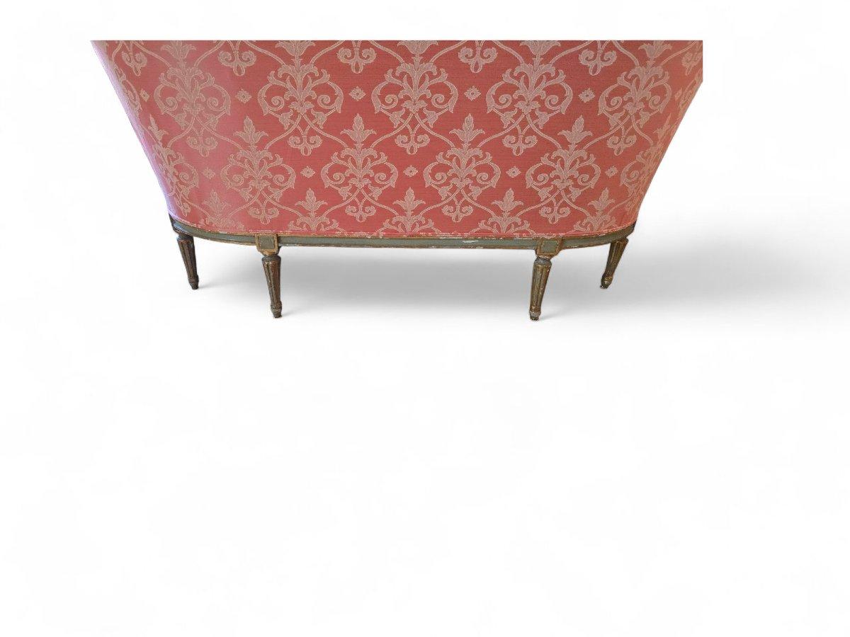 18th Century Louis XVI Sofa – Carved and Gilded Wood, Original Joinery in vendita 3