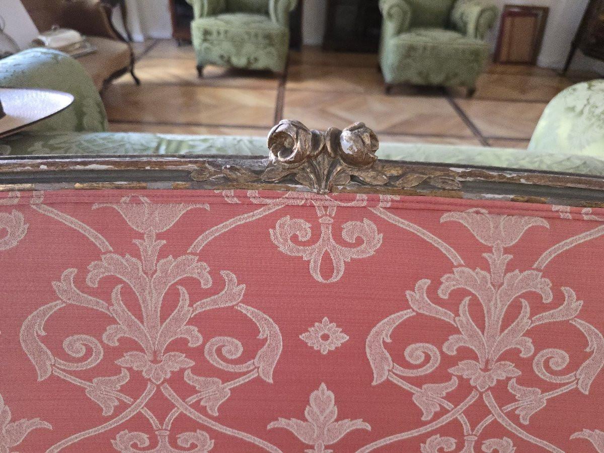18th Century Louis XVI Sofa – Carved and Gilded Wood, Original Joinery in vendita 1